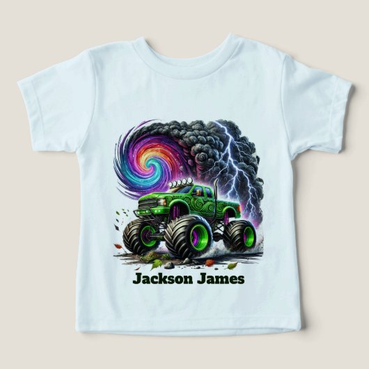 Cool boys monster truck customizable  (Design voorkant)