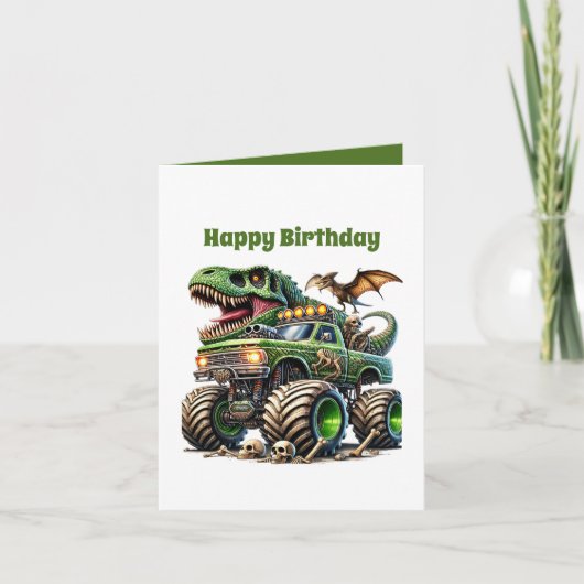 Cool boys monstertruck  kaart (Voorkant)