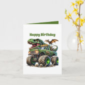 Cool boys monstertruck  kaart (Gele Bloem)
