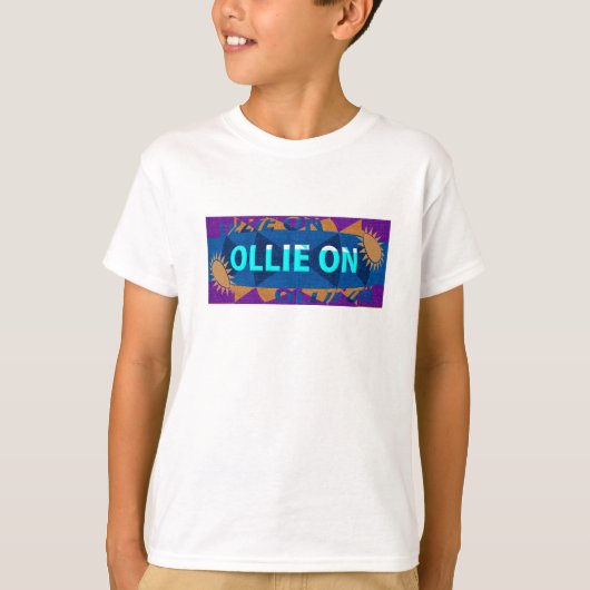 Cool Boys "Ollie On" Skateboarden T-shirt (Voorkant)