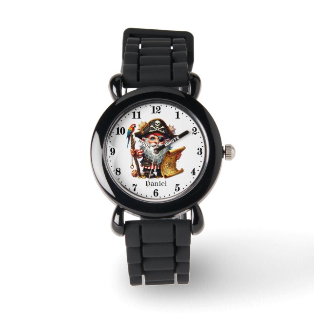 Cool boys pirate naam toevoegen horloge (Voorkant)
