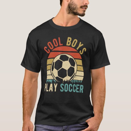 Cool Boys Play Soccer Player Sport Soccerplayer Fa T-shirt (Voorkant)