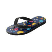 Cool boys ruimteliefhebbers tegel patroon Kind Kinder Teenslippers (Schuin)