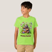 Cool boys sloth Easter customizable T-shirt (Voorkant volledig)