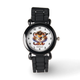 Cool boys tiger naam toevoegen horloge
