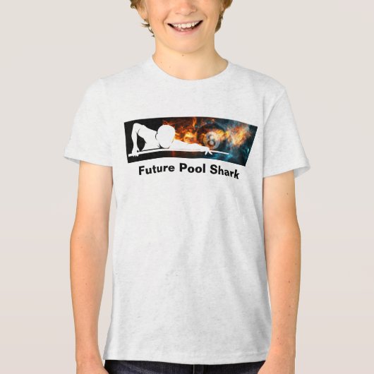 Cool Boys Toekomstige Pool Shark Biljart Tshirt (Voorkant)