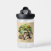 Cool boys Tractor liefhebbers voeg naam toe Waterfles (Voorkant)