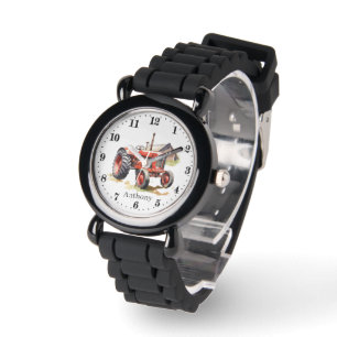 Cool boys tractor naam toevoegen horloge