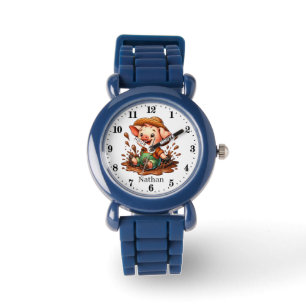 Cool boys varkenshouders voegen naam toe horloge