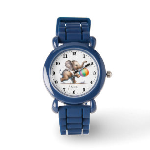 Cool boys voeg naam olifant Watch toe Horloge