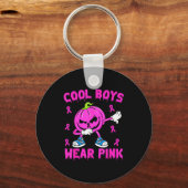 Cool Boys Wear Nk Breast Cancer Pumpkin Halloween  Sleutelhanger (Voorkant)