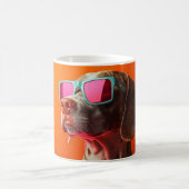 Cool Bracco italiano dog with sunglasses Koffiemok (Center)