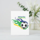 Cool Brasil Futebol Briefkaart (Staand voorkant)