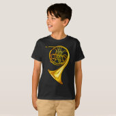 Cool Brass French Horn T shirt (Voorkant volledig)