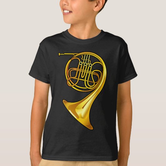 Cool Brass French Horn T shirt (Voorkant)