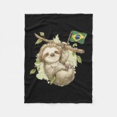 Cool Brazilian Sloth Costume For Boys And Girls Fleece Deken (Voorkant)