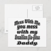 Cool Brazililian Jiu-Jitsu Design Briefkaart (Voorkant / Achterkant)