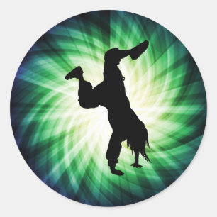 Cool Breakdancer Ronde Sticker