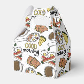 Cool Breakfast Brunch getild feest Bedankdoosjes (Achterkant)