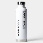 Cool breed logo patroon wit waterfles (Links)