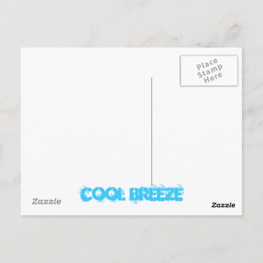 Cool Breeze Briefkaart (Achterkant)