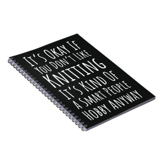 Cool breien geschenken voor breiers Grappig Humor  Notitieboek (Rechterzijde)