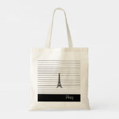 Cool Breton Stripes Parijs Tote Bag (Achterkant)