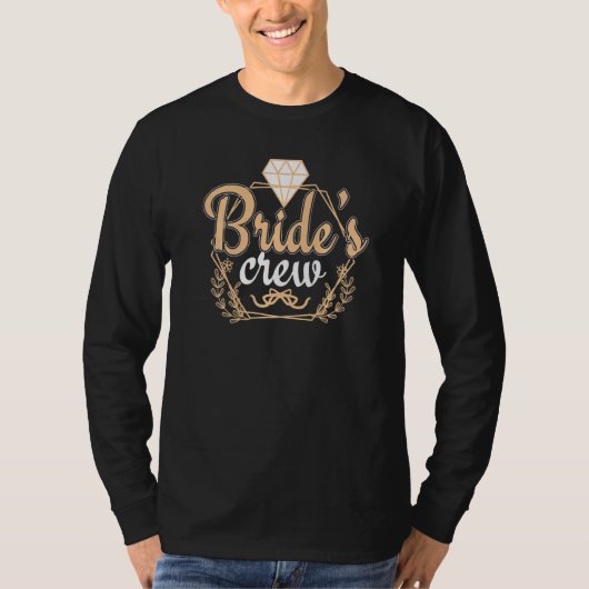 Cool Bride Crew Diamond huwelijkskoppels T-shirt (Voorkant)