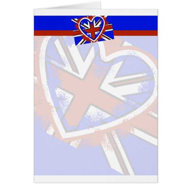 Cool British Flag Heart Design (Voorkant)