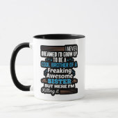 Cool Broer Van Fantastische Zus Cadeau Mok (Links)
