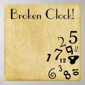 Cool Broken Clock Poster! Poster (Voorkant)