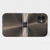 Cool Bronze Shiny Stainless Steel Metal 7 Case-Mate iPhone Case (Achterkant (horizontaal))
