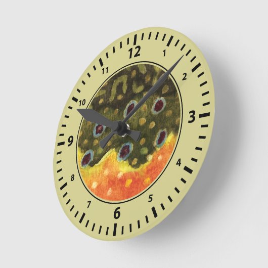 Cool Brook Trout Vist Ronde Klok (Hoek)