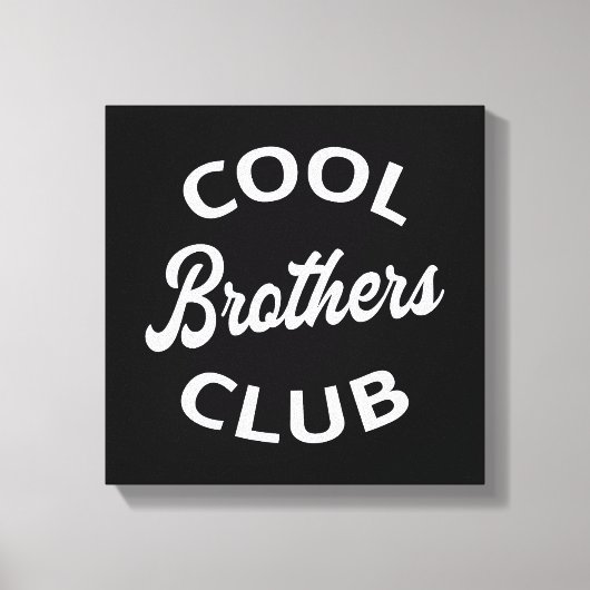 Cool Brothers Club I Canvas Afdruk (Voorkant)