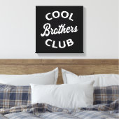 Cool Brothers Club I Canvas Afdruk (Insitu (Slaapkamer))