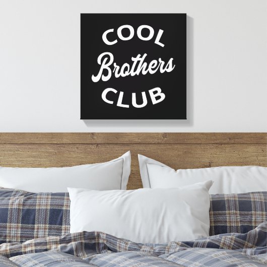Cool Brothers Club I Canvas Afdruk (Insitu (Slaapkamer))