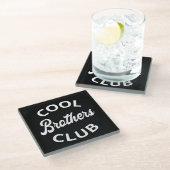 Cool Brothers Club I Glazen Onderzetter (Schuin)