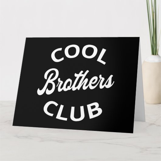 Cool Brothers Club I Kaart (Voorkant)