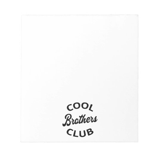 Cool Brothers Club I Notitieblok (Voorkant)