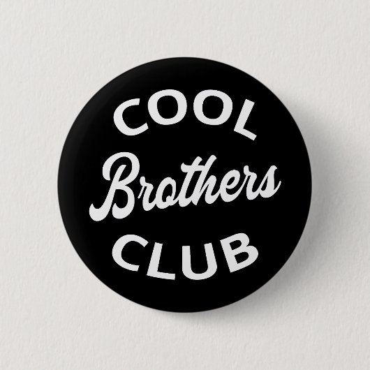 Cool Brothers Club I Ronde Button 5,7 Cm (Voorkant)