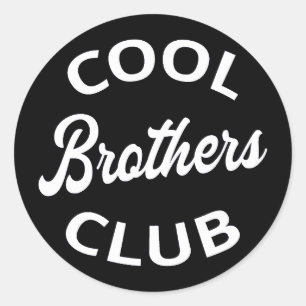 Cool Brothers Club I Ronde Sticker