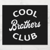 Cool Brothers Club I Sparkling Wijnetiket (Enkel label)
