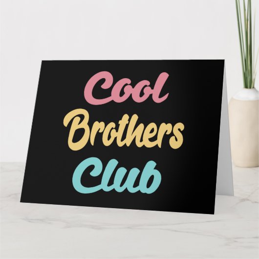 Cool Brothers Club II Kaart (Voorkant)