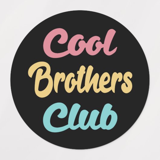 Cool Brothers Club II Labels (Design 1)