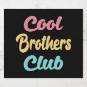 Cool Brothers Club II Sparkling Wijnetiket (Enkel label)