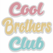 Cool Brothers Club II Sticker (Voorkant)