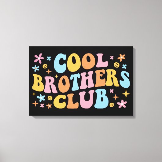 Cool Brothers Club III Canvas Afdruk (Voorkant)