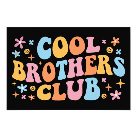 Cool Brothers Club III Foto Afdruk (Voorkant)
