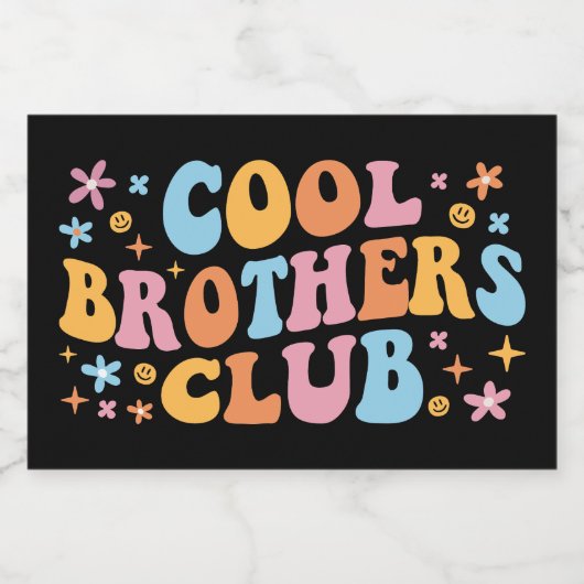 Cool Brothers Club III Voedselcontainer Etiket (Enkel label)