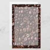 Cool Brown delicious Coffee Beans Briefpapier (Voorkant / Achterkant)